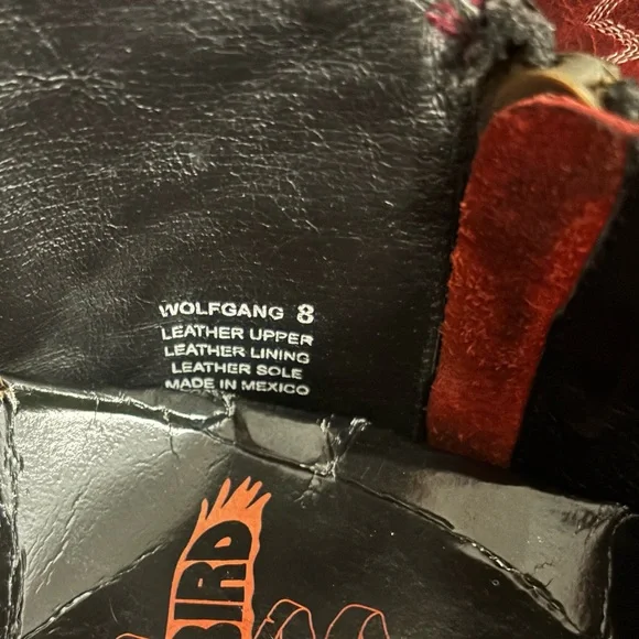 Freebird Red Embroidered Heeled Wolfgang Boots - Picture 5 of 7